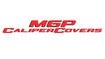 MGP 4 Caliper Covers Engraved Front & Rear Cursive/Camaro Red finish silver ch