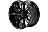 RBP 94R 22x12 8x170 BP / 4.75 BS -44mm Offset 129mm CB (Hub Centric) Black w/Chrome Inserts Wheel