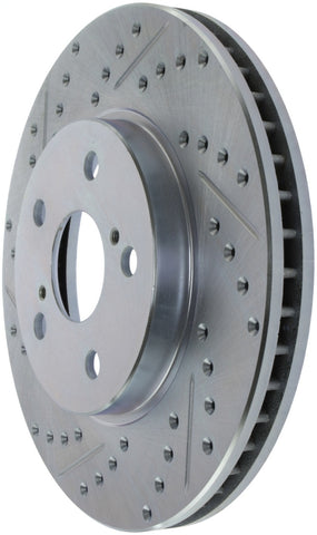 StopTech Select Sport Select Sport 06-15 Lexus IS250 Sport Slotted & Drilled Front Right Rotor