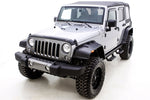 Lund 07-17 Jeep Wrangler FX-Flat Textured Elite Series Fender Flares w/Black Bolts - Black (4 Pc.)