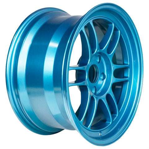 Enkei RPF1 17x9 5x114.3 35mm Offset 73mm Bore Emerald Blue Wheel