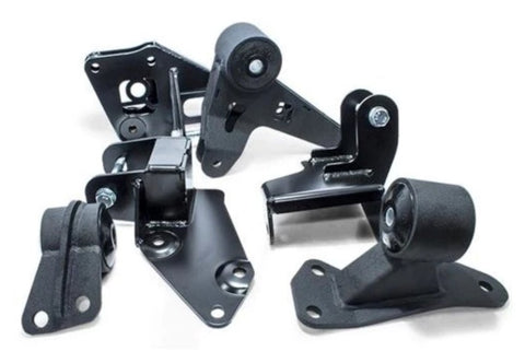 Innovative 96-00 Honda Civic Conversion Engine Mount Kit K-Series Black Steel Mounts 85A Bushings