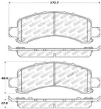 StopTech Sport Brake Pads w/Shims and Hardware - Front
