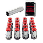 McGard SplineDrive Tuner 5 Lug Install Kit w/Tool (Cone) M12X1.25 / 13/16 Hex / 1.24in. L - Red Cap