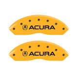 MGP 4 Caliper Covers Engraved Front & Rear Acura Yellow Finish Black Char 1999 Acura RL