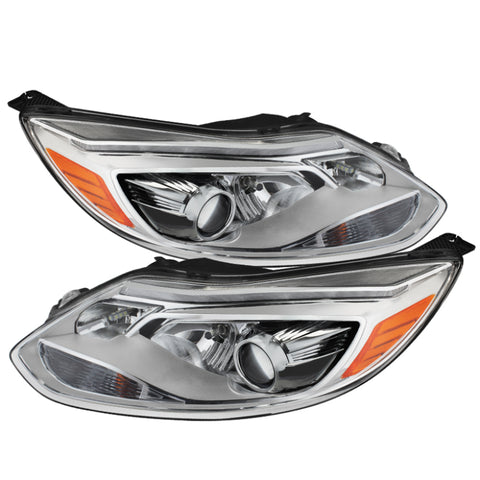 Xtune Ford FocUS 12-14 Projector Headlights OE Style Halogen Model Only Chrome PRO-JH-FF12-LED-C