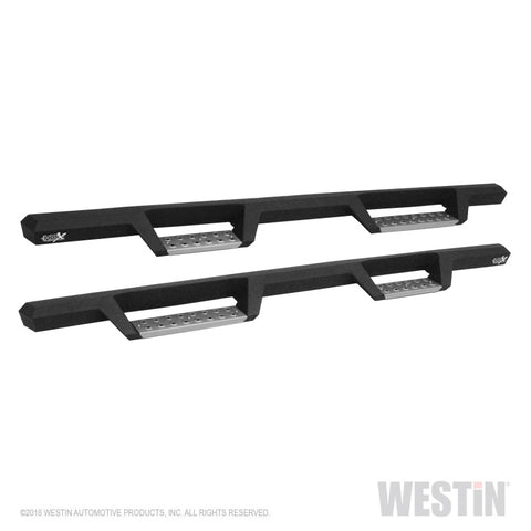 Westin 19-22 RAM 1500 Quad Cab (Excl. Classic) HDX Stainless Drop Nerf Step Bars - Tex. Blk