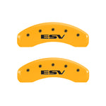 MGP 4 Caliper Covers Engraved Fr Escalade Rear ESV Yellow Finish Blk Char 2003 Cadillac Escalade ESV