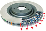 DBA 500 Series Slotted Replacement Rotor ONLY (w/ Replacement NAS Lock Nuts)