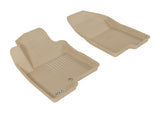 3D MAXpider 2007-2013 Jeep Compass Kagu 1st Row Floormat - Tan