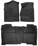 Husky Liners 14-18 Chevrolet Silverado 1500 Front & 2nd Seat X-Act Contour Floor Liners - Black