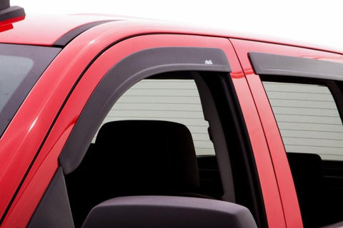 AVS 05-18 Nissan Frontier Crew Cab Ventvisor & Aeroskin Deflector Combo Kit - Matte Black