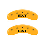 MGP 4 Caliper Covers Engraved Fr Escalade Rear EXT Yellow Finish Blk Char 2003 Cadillac Escalade ESV