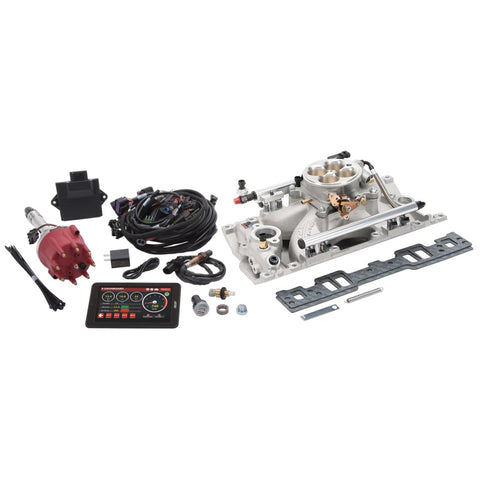 Edelbrock Pro Flo 4 EFI System Seq Port SBC Vortec/E-Tec 550 Max HP 29lb/hr Satin Finish