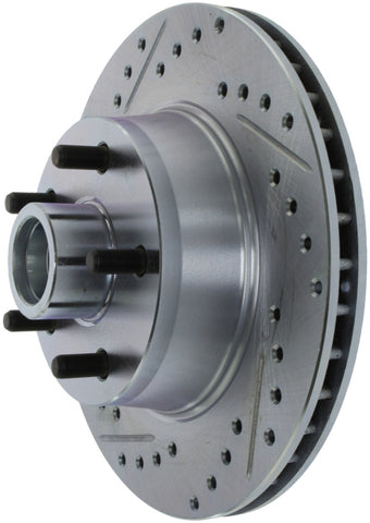 StopTech 68-73 Ford Mustang Select Sport Slotted & Drilled Front Right Rotor