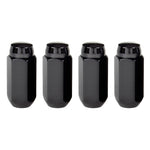 McGard Hex Lug Nut (Cone Seat) M14X1.5 / 13/16 Hex / 1.945in. Length (4-Pack) - Black