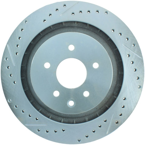 StopTech Select Sport 08-13 Infiniti G37 Slotted and Drilled Right Rear Brake Rotor