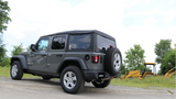 Corsa 18+ Jeep Wrangler JL 2.5in Dual Rear Turn Down Exit Black Touring Axle-Back Exhaust