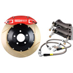 StopTech 07-10 Mazdaspeed3 Front BBK w/ Red ST-40 Calipers Slotted Zinc 332x32mm Rotors Pads and