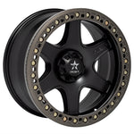 RBP 50R Cobra 17x9.0 5x114.3 BP / 5.5 BS 10mm Offset 78mm CB (Hub Centric) Black w/Bronze Ring Wheel