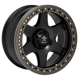 RBP 50R Cobra 17x9.0 5x114.3 BP / 5.5 BS 10mm Offset 78mm CB (Hub Centric) Black w/Bronze Ring Wheel