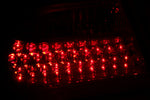 ANZO 1996-2002 Mercedes Benz E Class W210 LED Taillights Red/Clear
