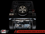 AWE Tuning 07-18 Jeep Wrangler JK/JKU 3.6L Tread Edition Axle-Back Dual Exhaust - Diamond Black Tips