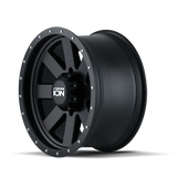 ION Type 134 18x9 / 5x139.7 BP / 0mm Offset / 108mm Hub Matte Gunmetal/Black Beadlock Wheel