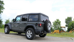 Corsa 18+ Jeep Wrangler JL 2.5in Dual Rear Turn Down Exit Black Sport Axle-Back Exhaust