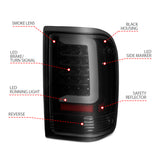 ANZO 1993-1997 Ford  Ranger LED Tail Lights