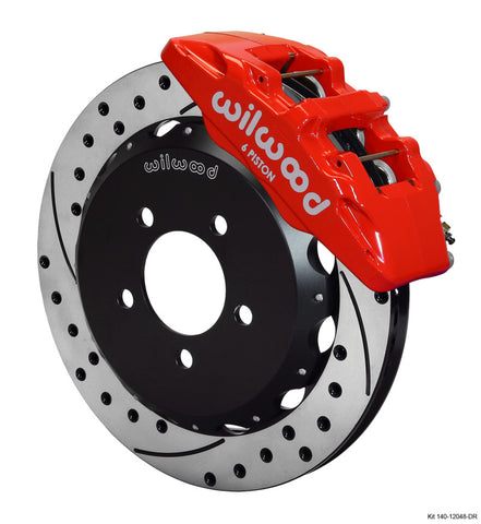 Wilwood Dynapro 6 Front Kit 12.88 x 1.00 Drilled Red