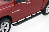 Lund 09-15 Dodge Ram 1500 Quad Cab (Built Before 7/1/15) 5in. Oval Bent Nerf Bars - Black