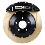 StopTech 10+ Camaro SS Front BBK w/ Black ST-60 Calipers Slotted Zinc 355x32mm Rotors Pads and SS