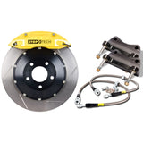 StopTech 93-95 Mazda RX-7 Front Big Brake Kit w/ Yellow ST-40 Calipers Slotted 332x32mm Rotors