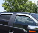 AVS 15-18 Chevy Silverado 2500 Ext. Cab Ventvisor Front & Rear Window Deflectors 4pc - Chrome