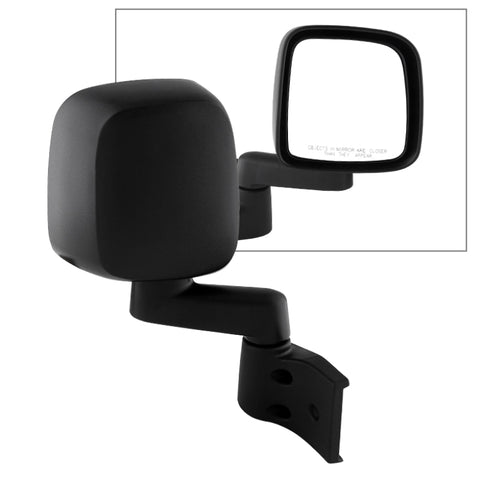 Xtune Jeep Wrangler 03-06 OE Mirror Black Manual Right MIR-25008-221-M-R