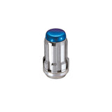 McGard SplineDrive Lug Nut (Cone Seat) 1/2-20 / 1.60in. Length (4-Pack) - Blue Cap (Req. Tool)