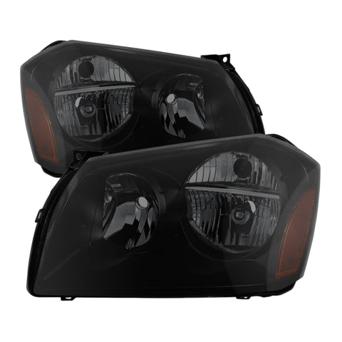 Xtune Dodge Magnum 05-07 Crystal Headlights Black Smoked HD-JH-DMAG05-AM-BSM