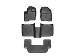 WeatherTech 09-11 Ford Flex Front/Rear/and Rear Floorliners - Black