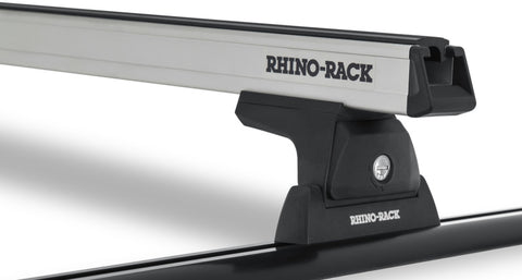 Rhino-Rack Heavy Duty 65in 2 Bar Roof Rack w/Tracks - Silver