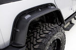 Lund 07-17 Jeep Wrangler FX-Flat Smooth Elite Series Fender Flares w/Black Bolts - Black (4 Pc.)