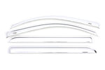 AVS 15-18 Chevy Silverado 2500 Crew Cab Ventvisor Front & Rear Window Deflectors 4pc - Chrome