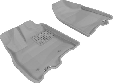 3D MAXpider 2013-2020 Toyota Sienna Kagu 1st Row Floormat - Gray