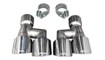 Corsa Twin 4.0" Polished Pro-Series Tip Kit (Clamps Included)