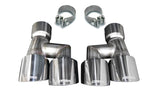 Corsa Twin 4.0" Polished Pro-Series Tip Kit (Clamps Included)