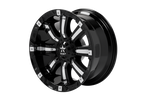 RBP 94R 20x10 8x170 BP / 5.5 BS 0mm Offset 129mm CB (Hub Centric) Black w/Chrome Inserts Wheel