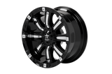 RBP 94R 20x10 8x170 BP / 5.5 BS 0mm Offset 129mm CB (Hub Centric) Black w/Chrome Inserts Wheel
