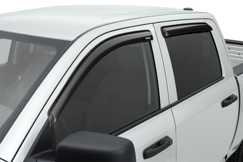 Stampede 2009-2014 Ford F-150 Crew Cab Pickup Tape-Onz Sidewind Deflector 4pc - Carbon