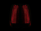 ANZO 2007-2014 Chevrolet Suburban LED Taillights Red/Clear - Escalade Look