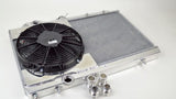CSF 01-07 Mitsubishi Evo 7/8/9 Full Size Slim Radiator w/12in Fan & Shroud/-16AN & Slip-On Fittings
